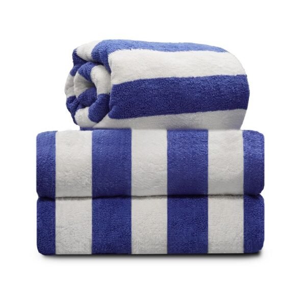 Pool Towel Blue Stripes 30x70