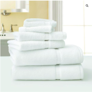 Martex Five Star white hotel towel collection